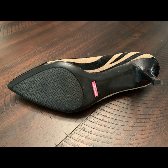 Black and white Animal print high heeled shoes - Picture 4 of 6